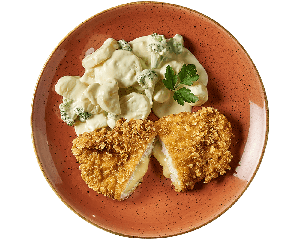 Knuspriges Käse-Schnitzel - HOFMANNs
